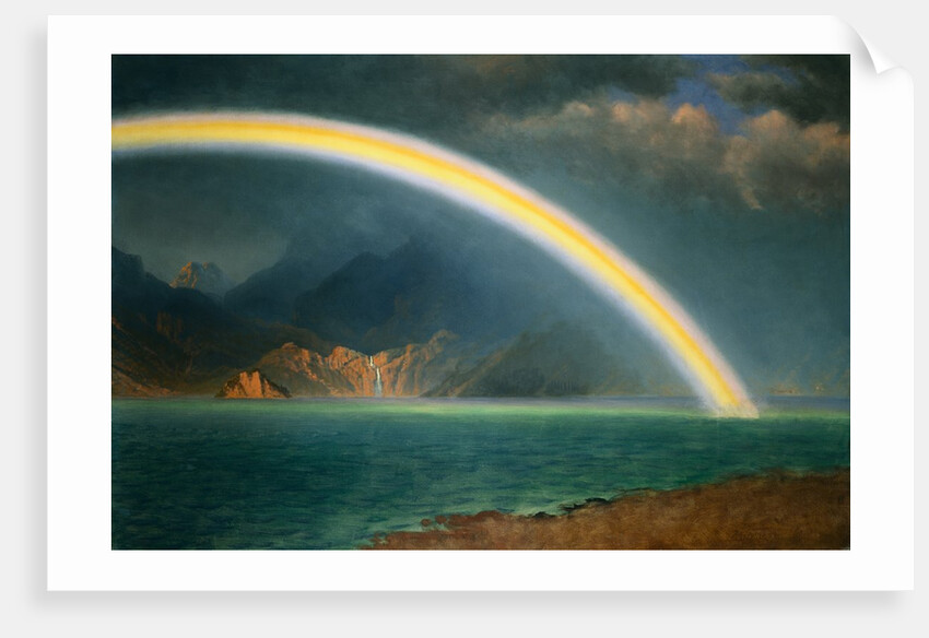 Rainbow Over Jenny Lake, Wyoming by Albert Bierstadt