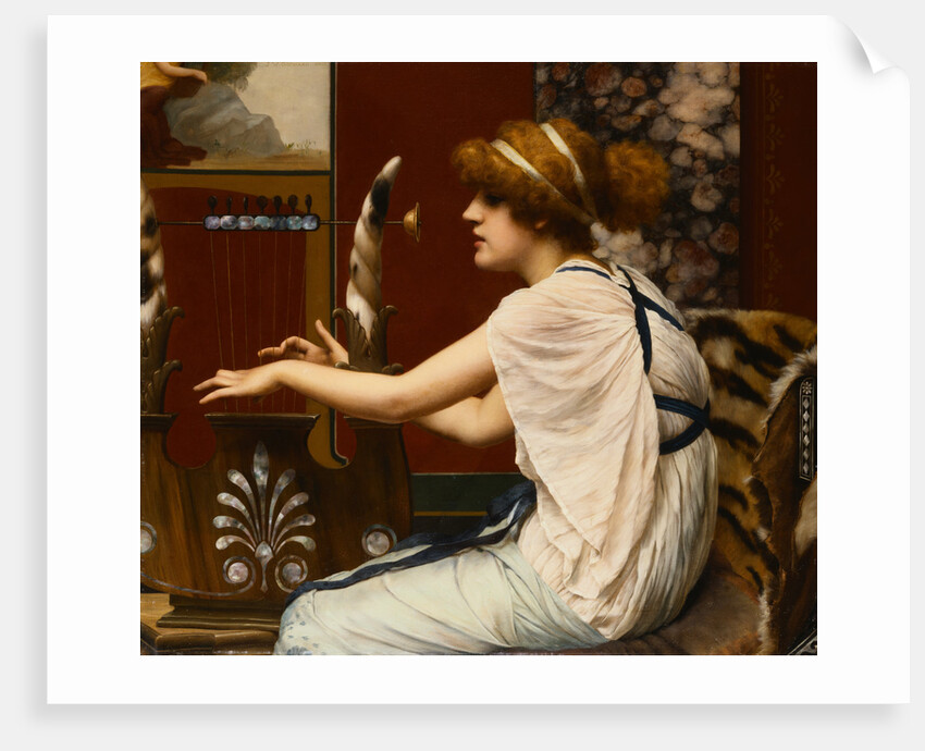 The Muse Erato at Her Lyre by John William Godward