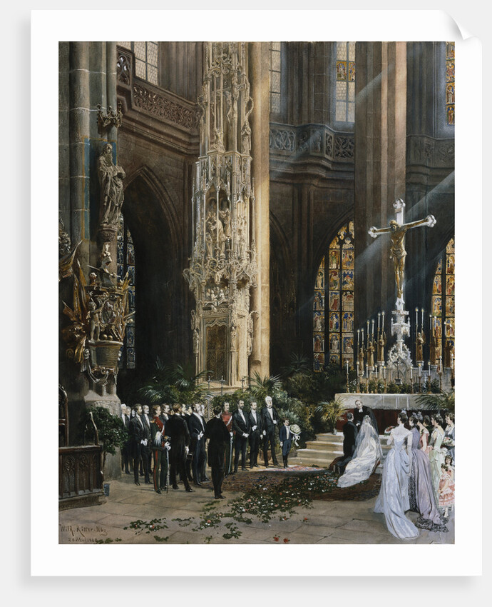 A Wedding, Jacobi Church, Nuremberg by Wilhelm Ritter