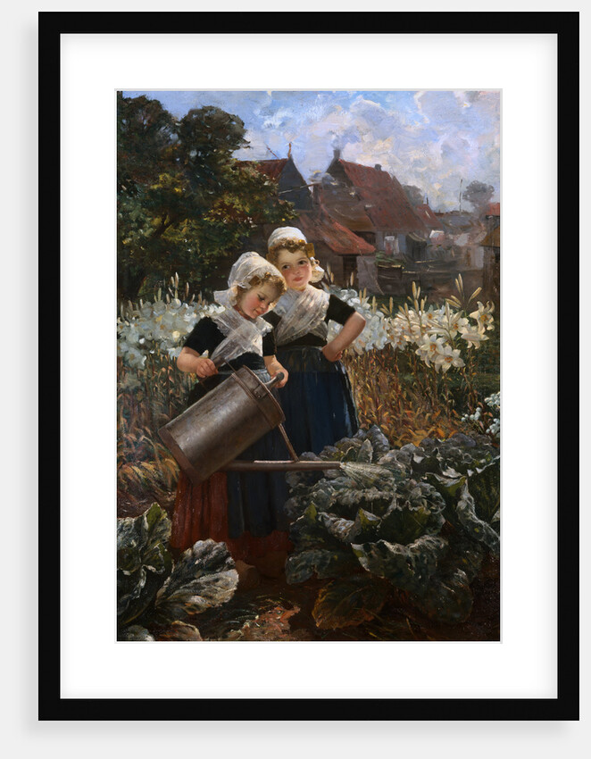 Die Kleinen Gartnerinnen by Edmund Louyot