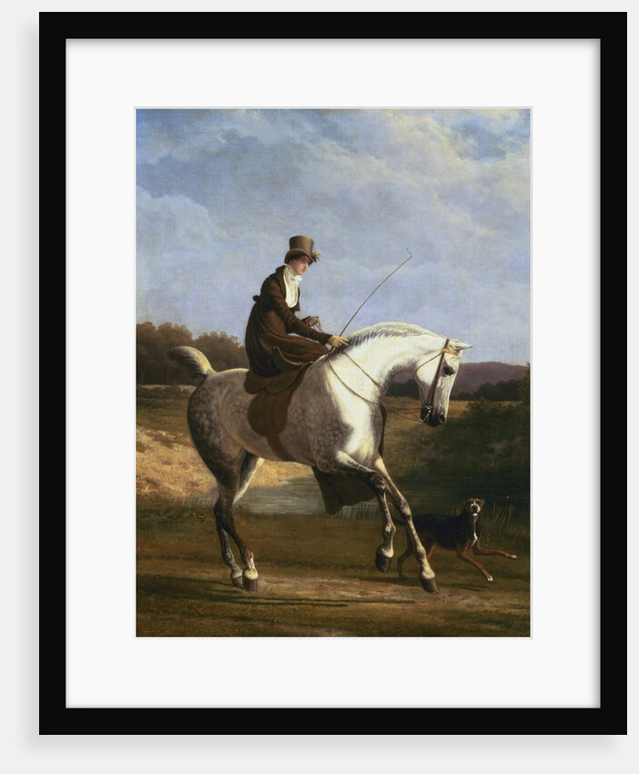 Miss Cazenove on a Grey Hunter by Jacques-Laurent Agasse