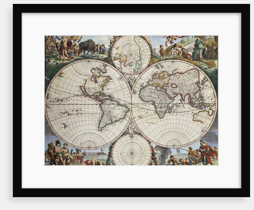 Map of the World by Frederick de Wit