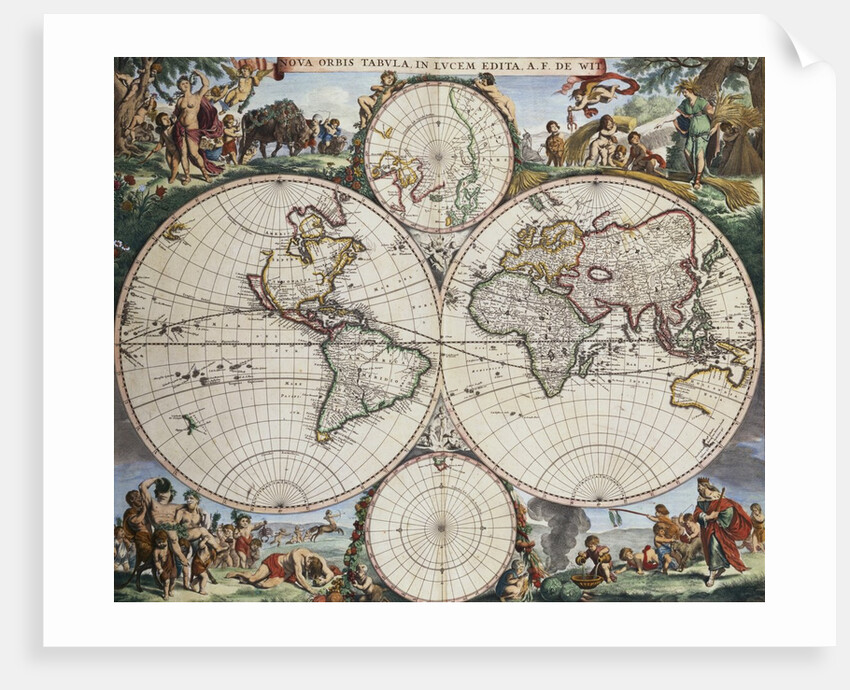 Map of the World by Frederick de Wit