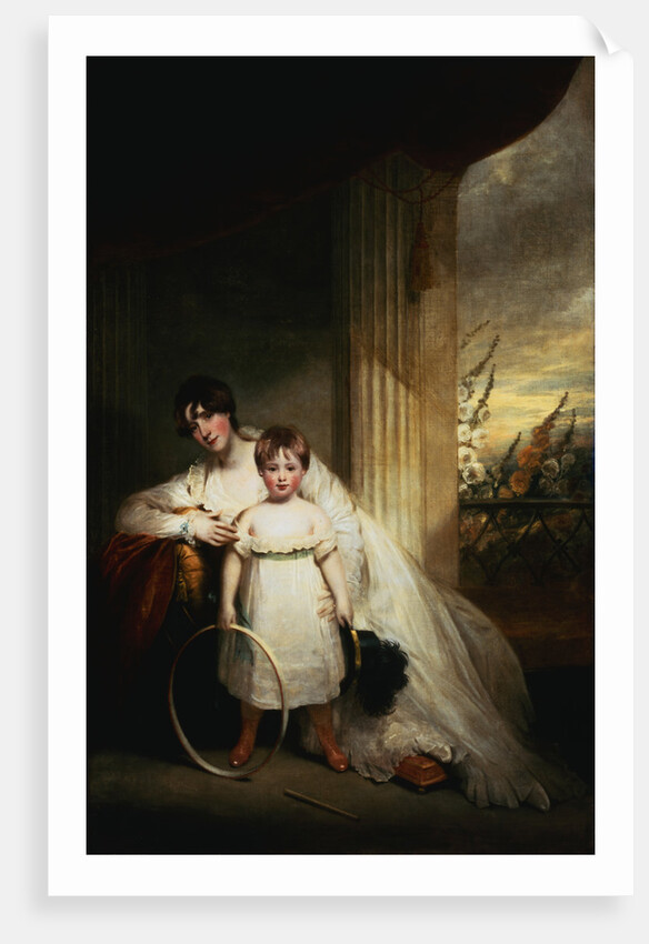 A Group Portrait of the Hon. Mrs. Grenfell and Her Son Pascoe St. Leger by John Hoppner