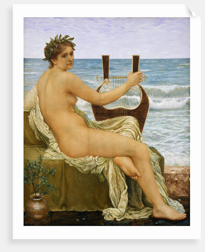 Lute Player by the Sea by Henry Holliday