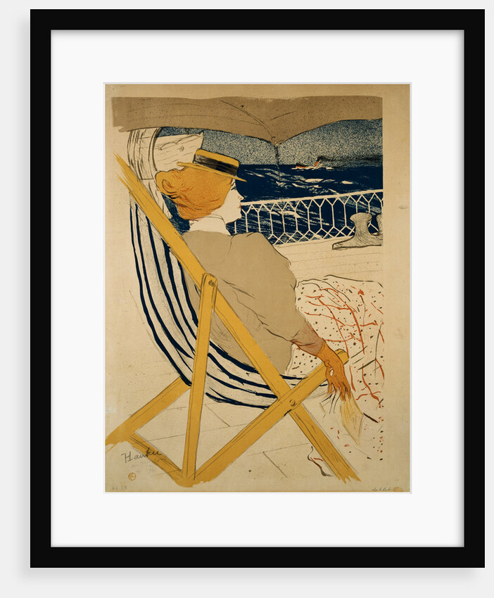 La Passagere Du 54 Ou Promenade En Yacht by Henri de Toulouse-Lautrec