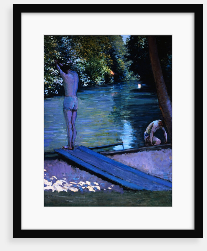Bathers Preparing to Dive by Gustave Caillebotte