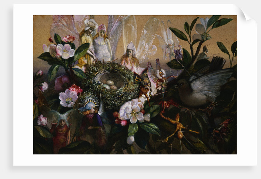 Fairies Round a Bird's Nest by John Anster Fitzgerald