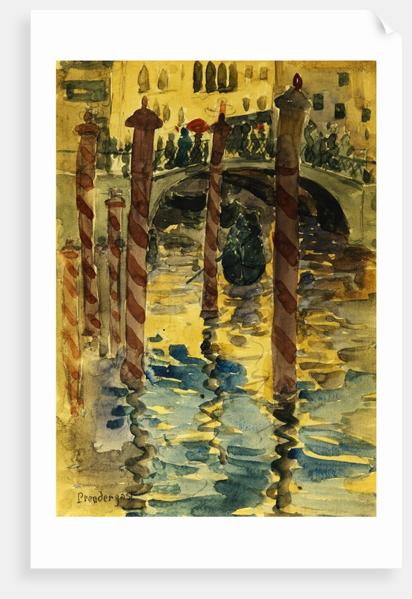Venetian Scene by Maurice Brazil Prendergast