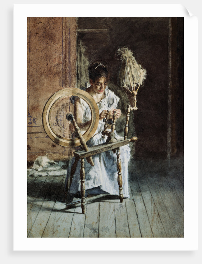 Spinning by Thomas Cowperthwait Eakins