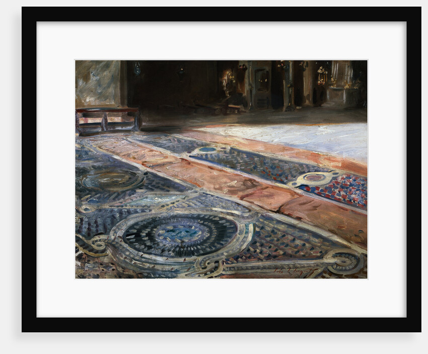 Venetian Interior-Venice Terazzo Floor by John Singer Sargent
