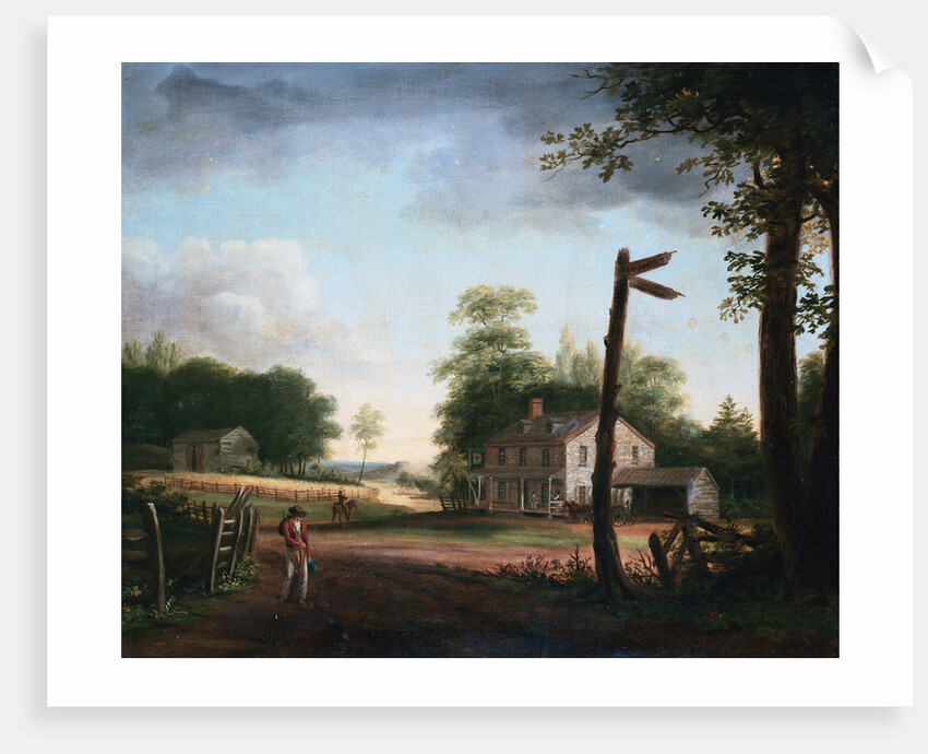 Wayside Inn on Route to Philadelphia by Thomas Birch