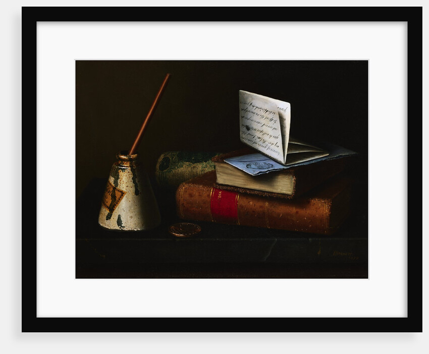 Still Life with Letter to Mr. Lask by William Michael Harnett