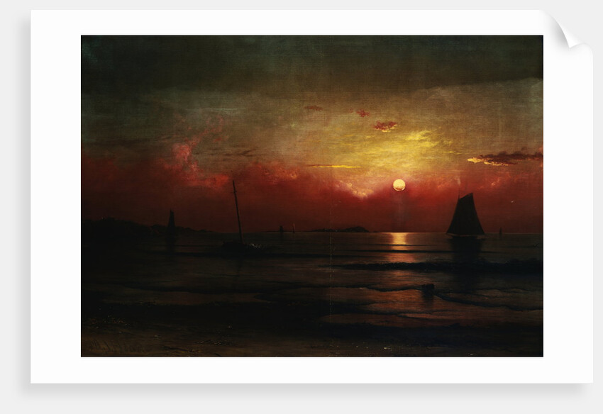 Harbor View At Sunset by Martin Johnson Heade