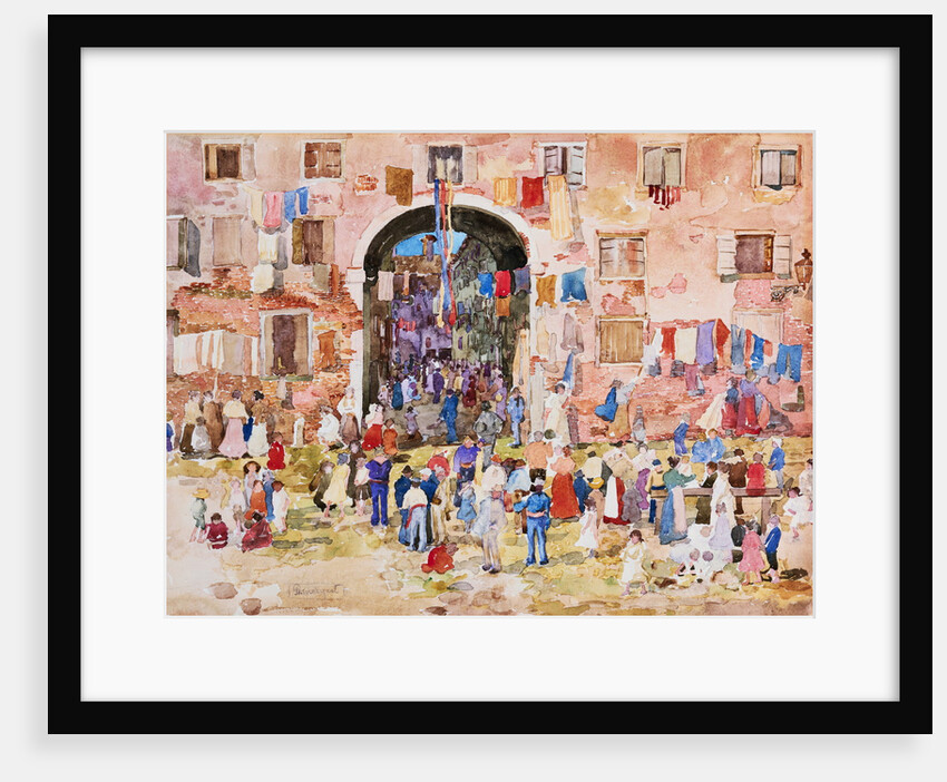 Venice: Riva Degli Schiavoni, Castello by Maurice Brazil Prendergast