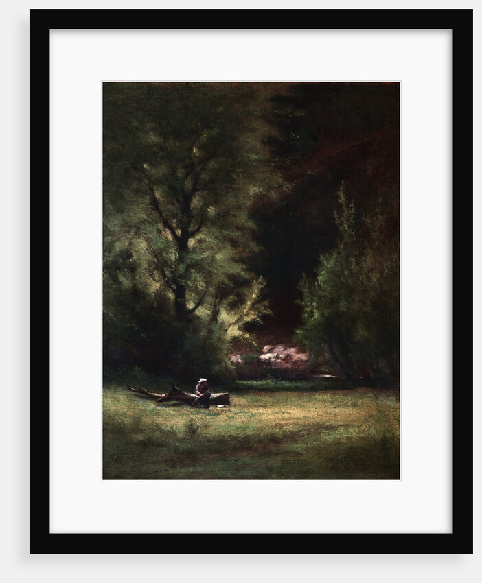 Landscape with Seated Figure by George Inness