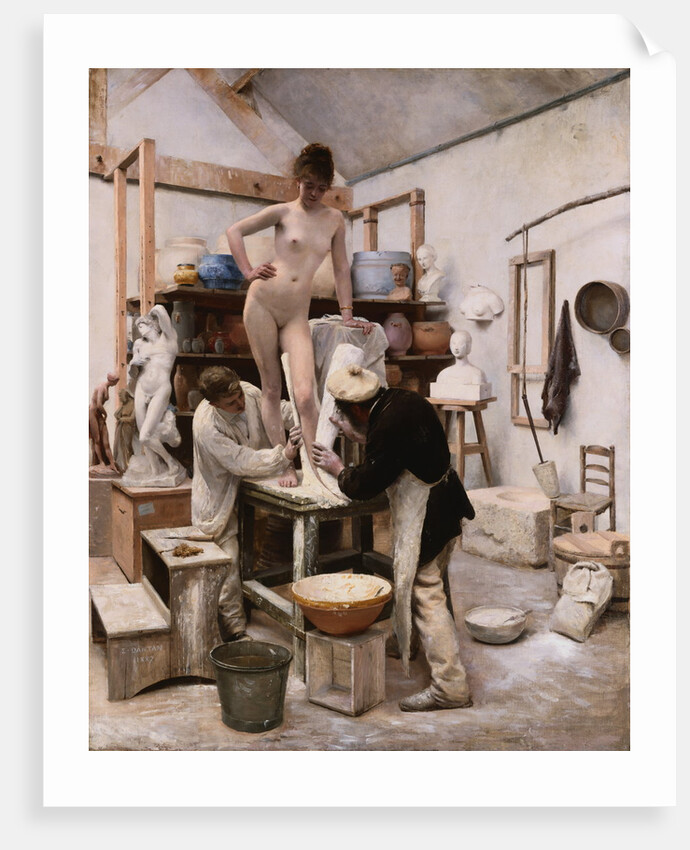 A Casting From Life by Edouard Joseph Dantan