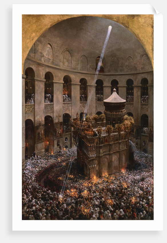 The Sacred Fire of Jerusalem by Eugene Alexis Girardet