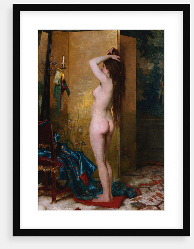 A Standing Nude by Frans Verhas