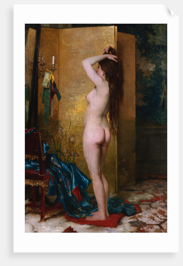 A Standing Nude by Frans Verhas
