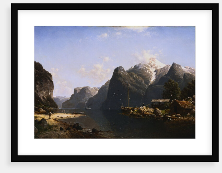 A Norwegian Fjord by Johannes Bartholomaus Duntze