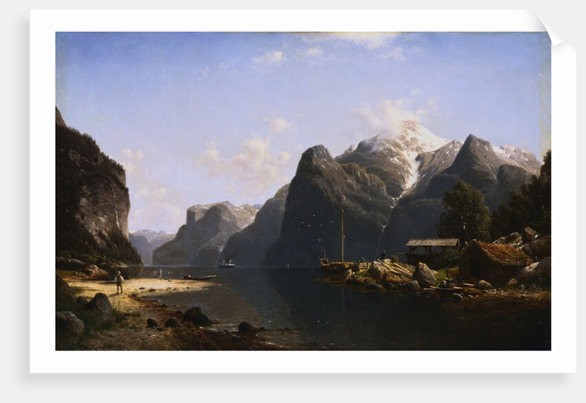 A Norwegian Fjord by Johannes Bartholomaus Duntze