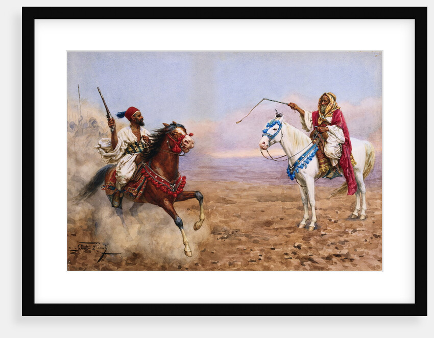 Arab Horsemen by Giulio Rosati