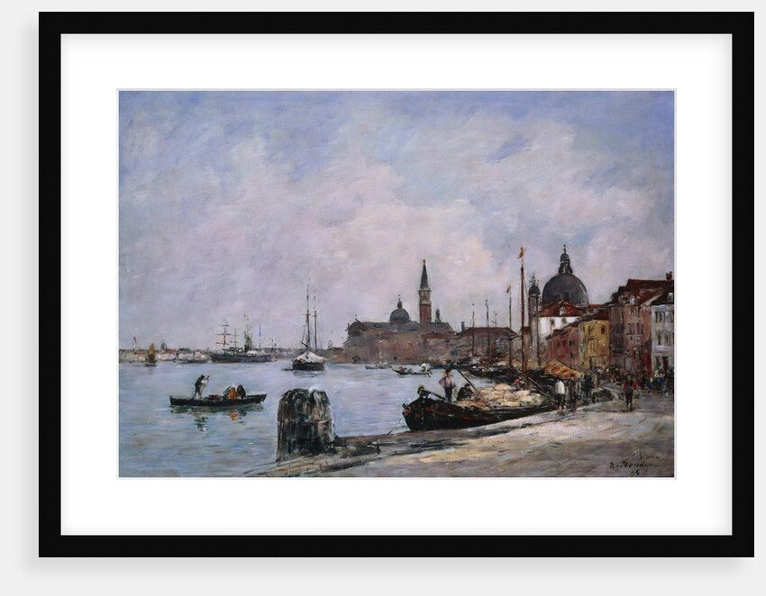 Venice, the Wharf of the Giudecca by Eugene Boudin