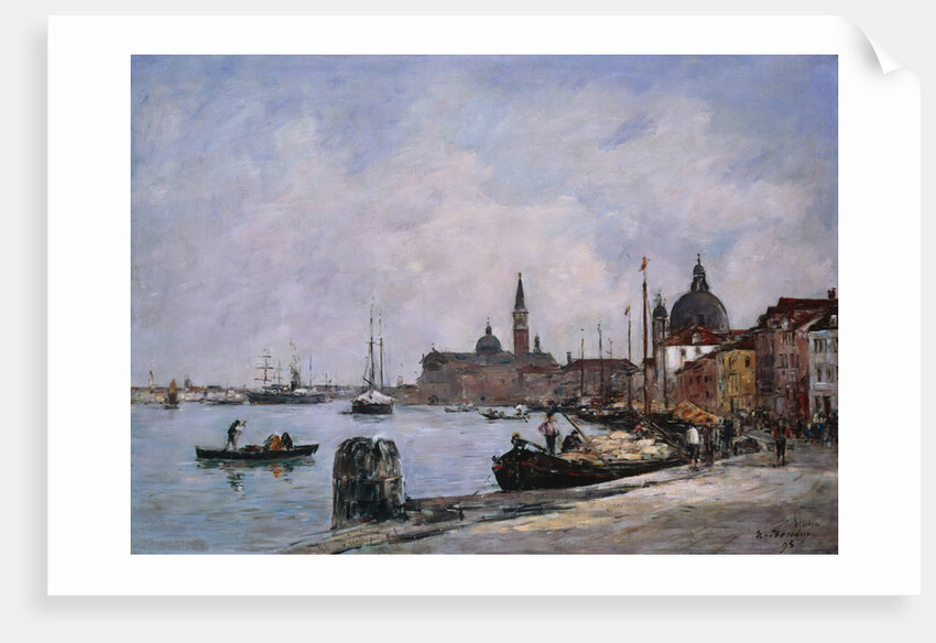 Venice, the Wharf of the Giudecca by Eugene Boudin