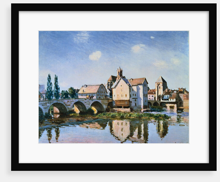 The Moret Bridge in the Sun by Alfred Sisley