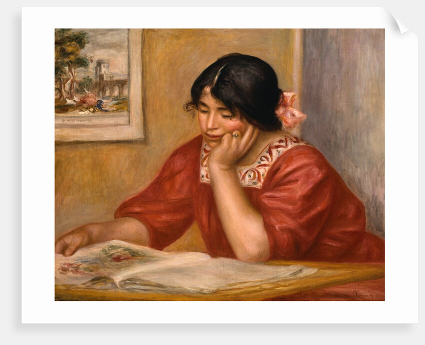 Leontine Reading by Pierre Auguste Renoir
