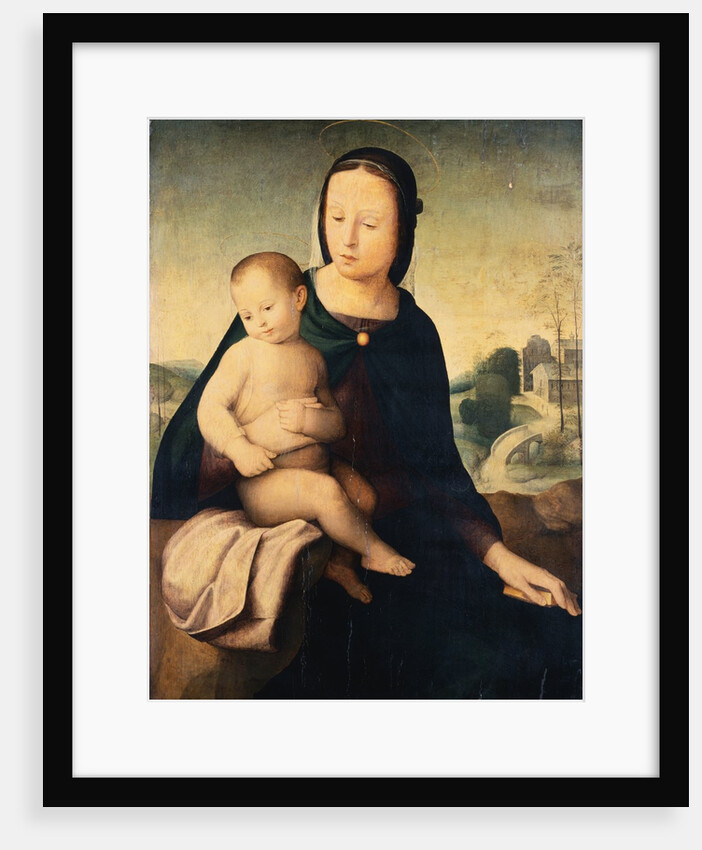 The Madonna and Child in a Landscape by Mariotto Albertinelli