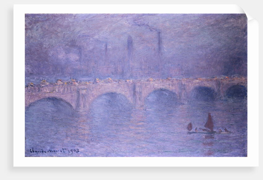 Waterloo Bridge, Hazy Sun by Claude Monet