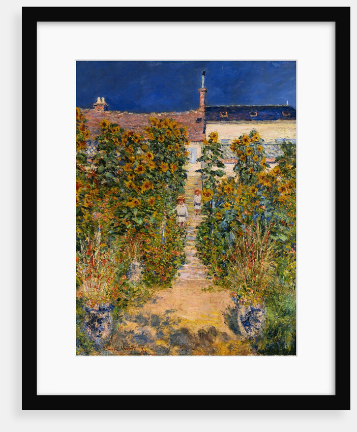 The Artist's Garden at Vetheuil by Claude Monet
