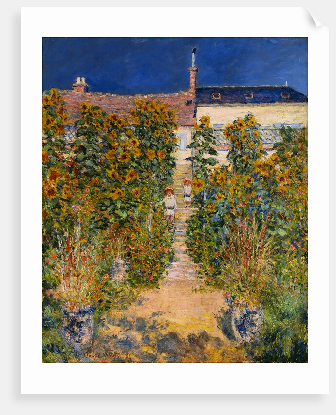 The Artist's Garden at Vetheuil by Claude Monet