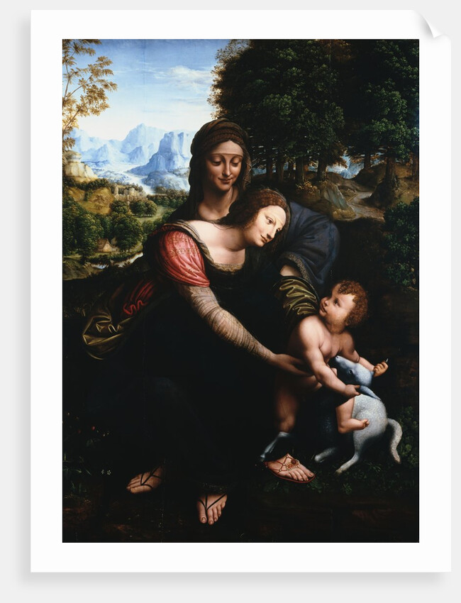 The Madonna and Child with Saint Anne by Francesco Melzi