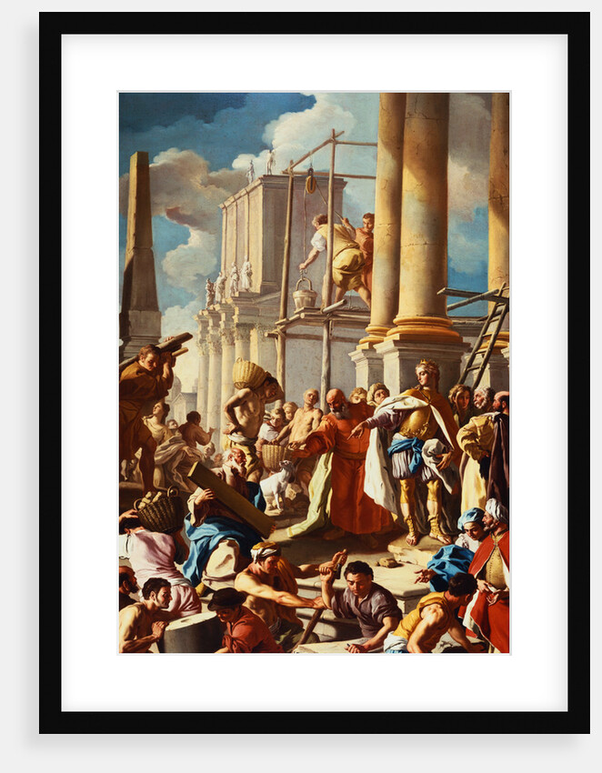 Robert of Anjou Constructing the Church of Santa Chiara, Naples by Francesco de Mura