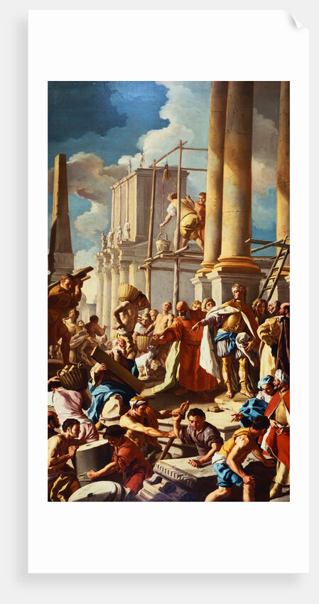 Robert of Anjou Constructing the Church of Santa Chiara, Naples by Francesco de Mura