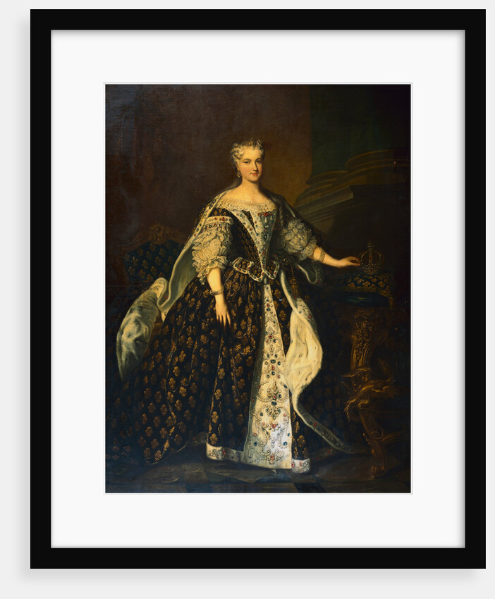 Portrait of Queen Maria Leczinska, Standing, Full Length, in Robes of State by Louis Michel Vanloo