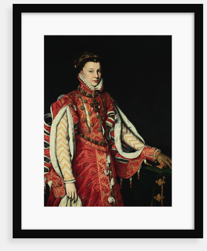 Portrait of a Lady, Elisabeth of Valois attributed to Alonso Sanchez Coello by Anonymous