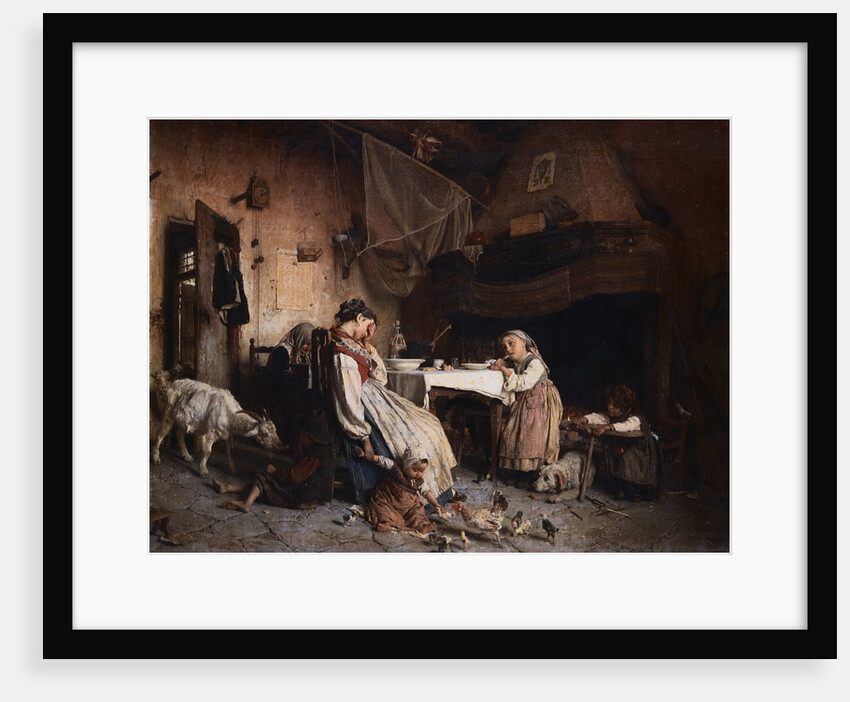 Il Desinare Della Vedova by Gaetano Chierici