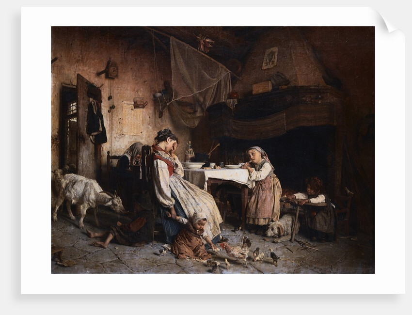 Il Desinare Della Vedova by Gaetano Chierici