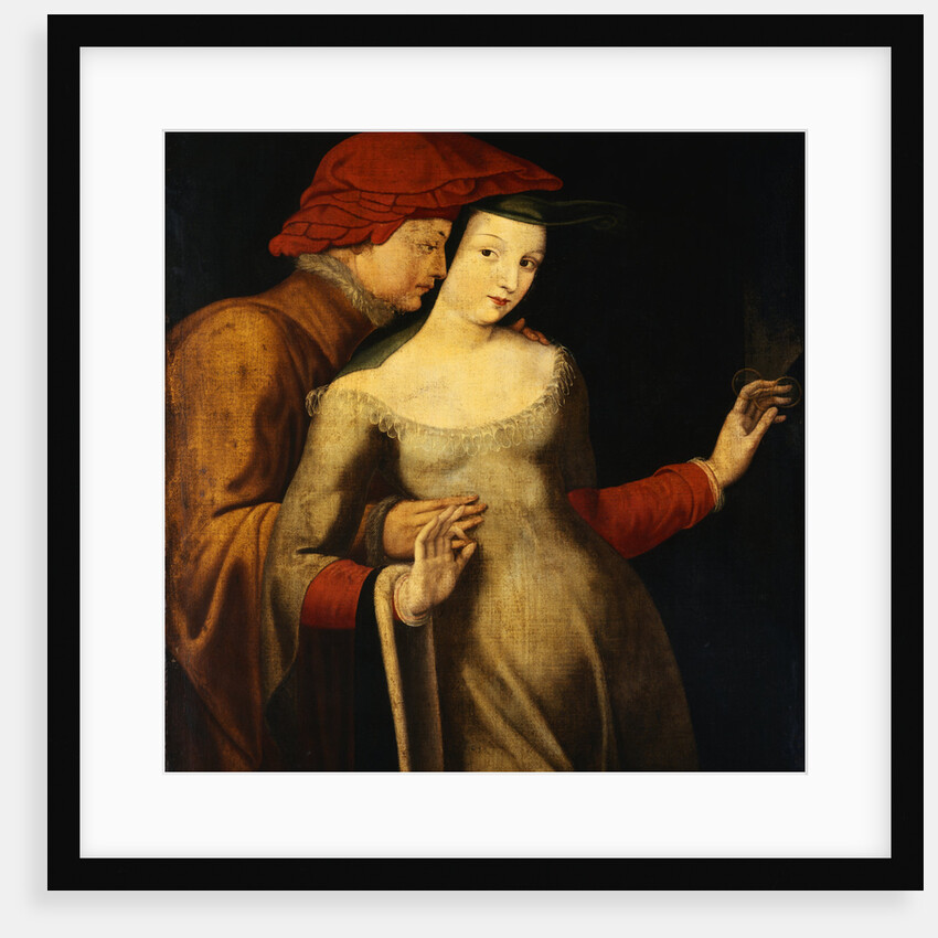 French School Painting Entitled The Lovers by Anonymous