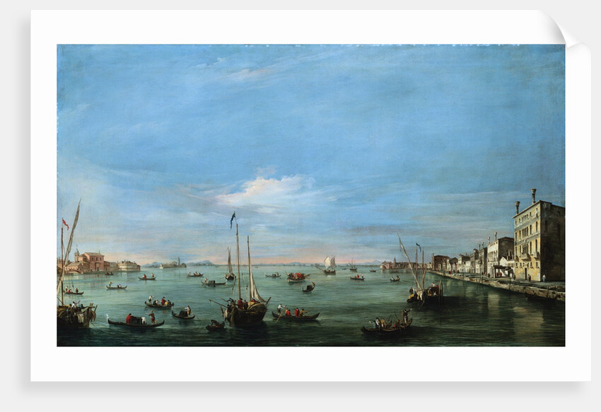 The Giudecca Canal and the Zattere, Venice by Francesco Guardi