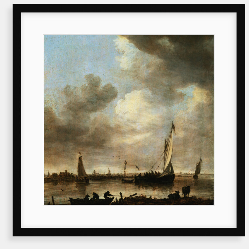 A River Estuary with Smalschips by Jon Josefsz. van Goyen