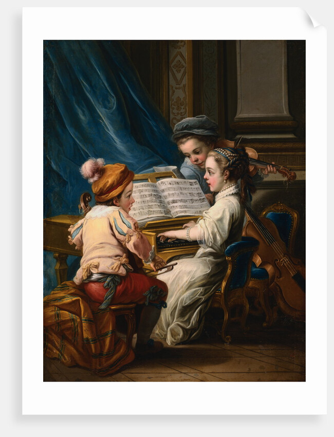 The Four Arts: 'Music' by Charles-Andre van Loo