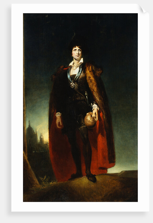 Portrait of Sir John Kemble as Hamlet by Studio of Sir Thomas Lawrence