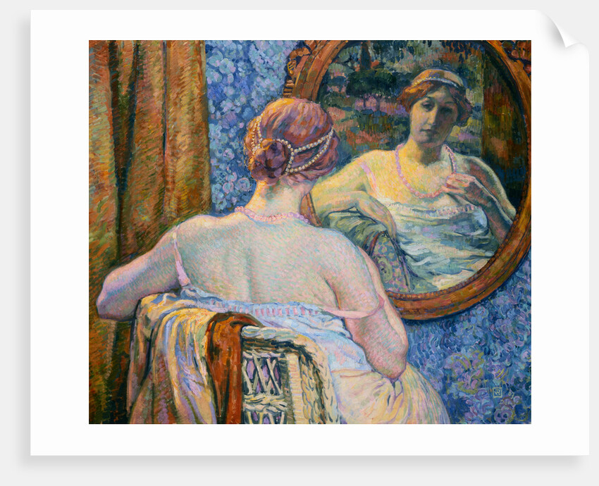 Woman at a Mirror by Theo van Rysselberghe
