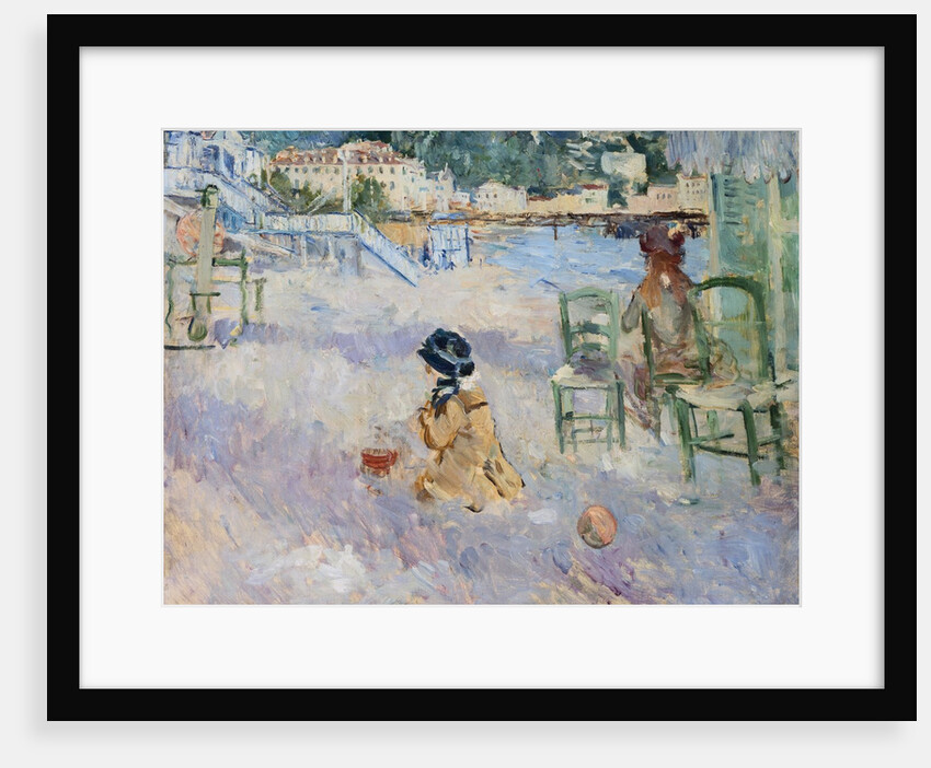 Beach in Nice by Berthe Morisot