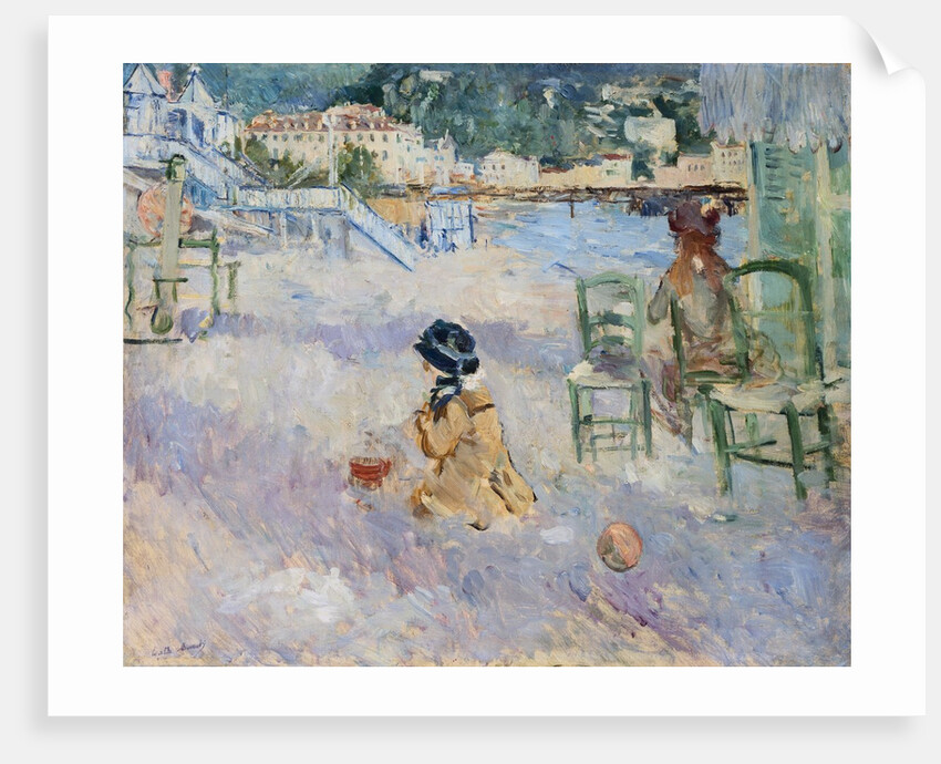 Beach in Nice by Berthe Morisot